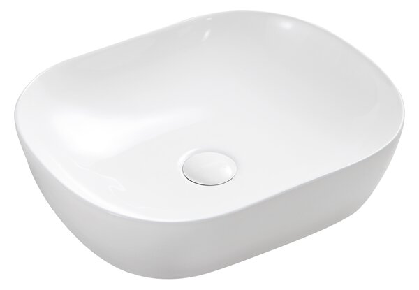Mereo Mereo, Umývadlo na dosku bez prepadu, 465x375x115 mm, okrúhle, keramické - pre zaslanie na palete, MER-UC473812O