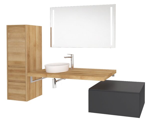 Mereo Mereo, Umývadlo na dosku bez prepadu, 355x120 mm, okrúhle, keramické - pre zaslanie na palete, MER-UC363612C