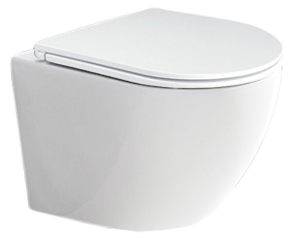 Mereo Mereo, WC závesné kapotované, RIMLESS, 490x370x360, keramické, vr. sedátka CSS113S, MER-VSD82S