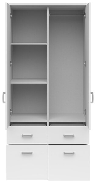 ŠATNÍKOVÁ SKRIŇA, biela, 91/199/58 cm Livetastic - Skrine, Online Only