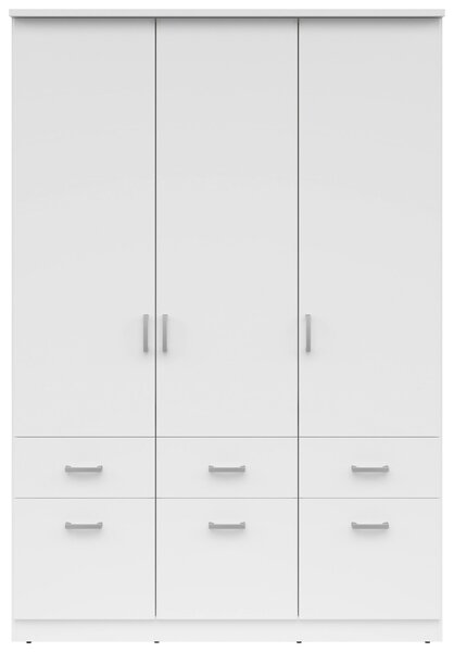 ŠATNÍKOVÁ SKRIŇA, biela, 136/199/58 cm Livetastic - Skrine, Online Only