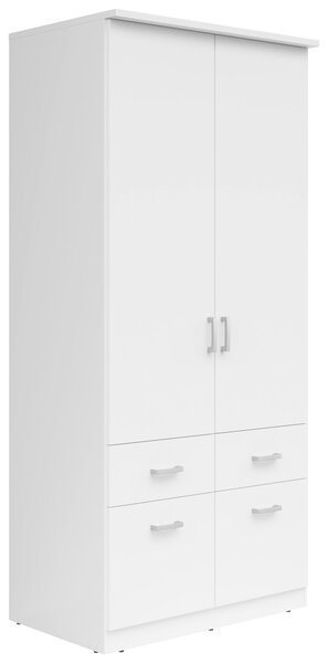 ŠATNÍKOVÁ SKRIŇA, biela, 91/199/58 cm Livetastic - Skrine, Online Only