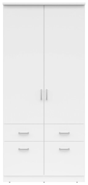 ŠATNÍKOVÁ SKRIŇA, biela, 91/199/58 cm Livetastic - Skrine, Online Only