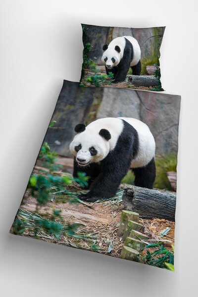 Glamonde luxusné obliečky Panda 140×200 cm