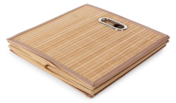Bambusový úložný box v prírodnej farbe 31x31x31 cm – Compactor