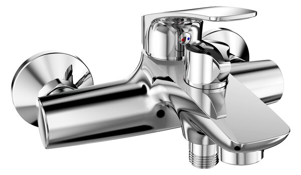 Mereo Mereo, Vaňová nástenná batéria, Eve, bez príslušenstva, 150 mm, chróm, MER-CBV90104