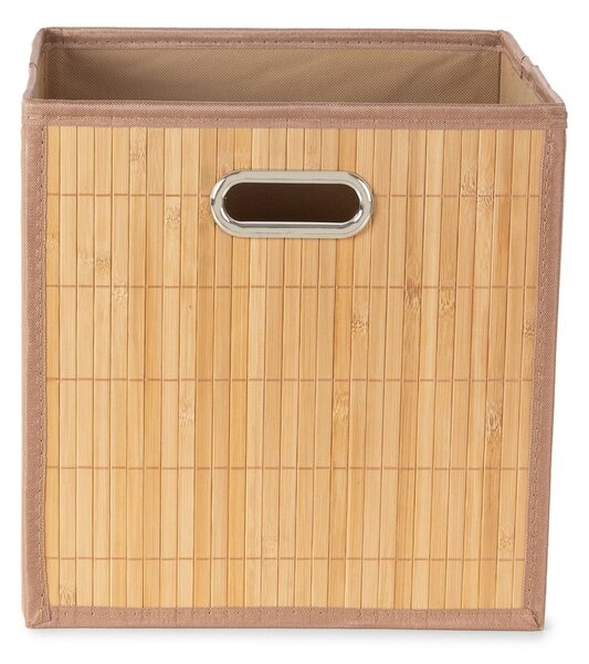 Bambusový úložný box v prírodnej farbe 31x31x31 cm – Compactor
