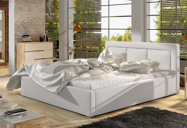 Manželská posteľ LUGONA + rošt, 140x200, soft 17