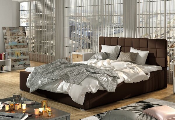 Manželská posteľ UNDER + rošt, 140x200, soft 66