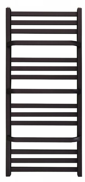 Regnis LOX DUO, vykurovacie teleso 300x520mm, 401W, čierna matná, LOXDUO570/300/D270/BLACK