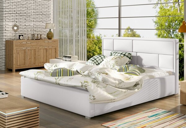 Manželská posteľ LATINA + rošt, 140x200, soft 17