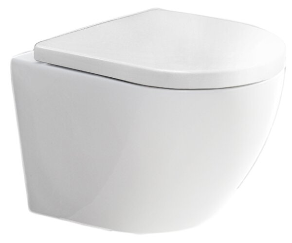 Mereo Mereo, WC závesné kapotované, RIMLESS, 490x370x360, keramické, vr. sedátka CSS115SN, MER-VSD82S2