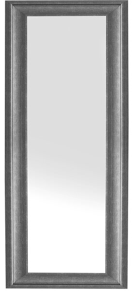 Závesné nástenné zrkadlo Čierne 51 x 141 cm zo syntetického materiálu inšpirovaného minimalistickým štýlom v škandinávskom štýle