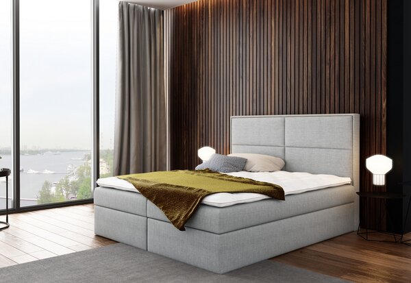 Čalouněná postel GRAND + topper, 160x200, inari 91