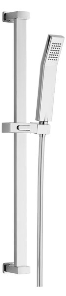 Mereo Mereo, Sprchová súprava, jednopolohová sprcha, posuvný držiak, šedostrieborná hadica, nerez/plast/chrome, MER-CB920Q