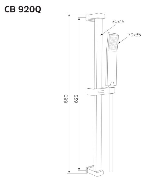Mereo Mereo, Sprchová súprava, jednopolohová sprcha, posuvný držiak, šedostrieborná hadica, nerez/plast/chrome, MER-CB920Q