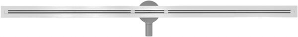 Mexen Flat Super Slim, super tenký odtokový žľab s 360° rotačným sifónom 150 cm, nerez, 1051150