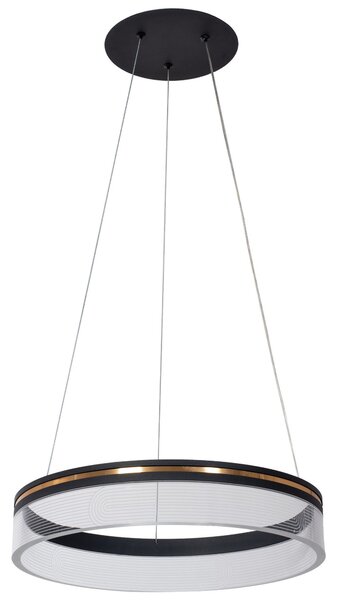 Toolight Toolight, LED závesné svietidlo 40cm APP1191-CP, čierna-zlatá, OSW-40022