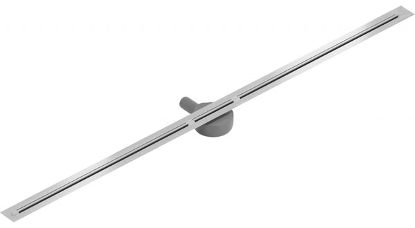 Mexen Flat Super Slim, super tenký odtokový žľab s 360° rotačným sifónom 150 cm, nerez, 1051150