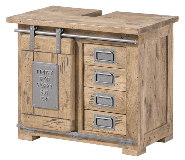 IRON Komoda Mango 70x40x60 bielený, lakovaný