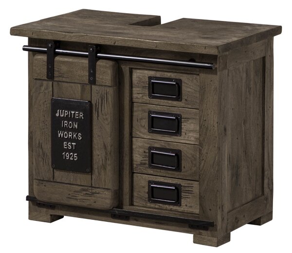 IRON Komoda Mango 70x40x60 šedá, lakovaná