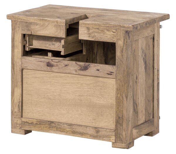 IRON Komoda Mango 70x40x60 bielený, lakovaný