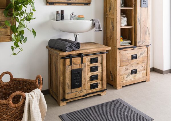 IRON Komoda Mango 70x40x60 prírodný, lak