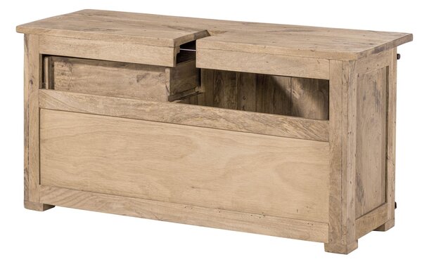IRON Komoda Mango 120x40x60 bielené, lakované