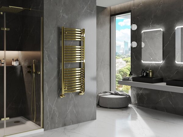 Mexen Helios, vykurovacie teleso 1200 x 500 mm, 448 W, zlatá, W103-1200-500-00-50