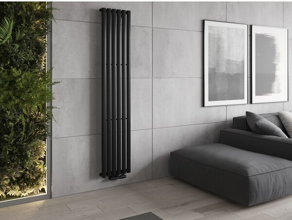 Mexen Oregon, vykurovacie teleso 1800 x 360 mm, 604 W, čierna, W202-1800-350-00-70