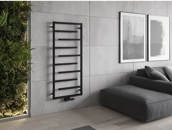 Mexen Orlando, vykurovacie teleso 1380 x 600 mm, 499 W, čierna, W207-1380-600-00-70