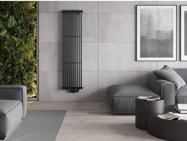 Mexen Tulsa, vykurovacie teleso 1600 x 420 mm, 613 W, čierna, W219-1600-420-00-70
