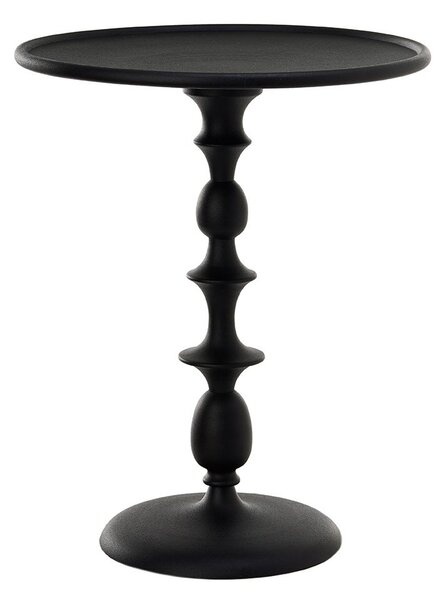 Čierny Príručný stolík Classic ø 46 × 55 cm POLSPOTTEN