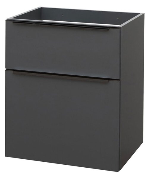 Mereo Mereo, Mailo, kúpeľňová skrinka 61 cm, čierne madlo, MER-CN530SB