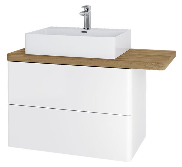 Mereo Siena, kúpeľňová skrinka 100 cm, biela lesk, MER-CN412S