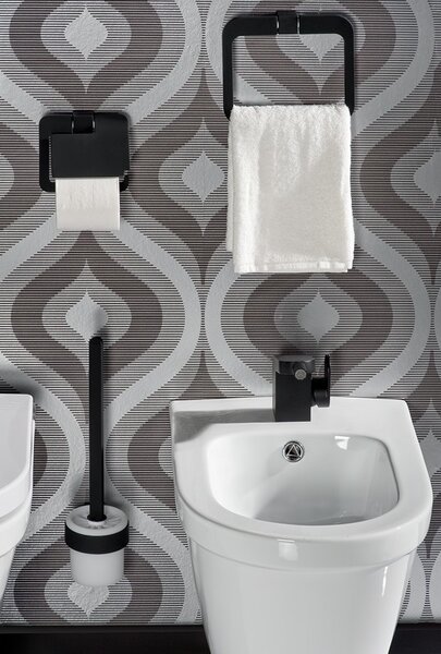 BISK Erga Futura, toaletná WC kefa, čierna matná, ERG-02958