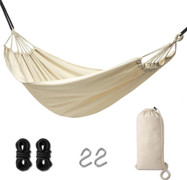 Záhradná hojdacia sieť Brazilian Boho, 200 cm, ecru, nosnosť 120 kg