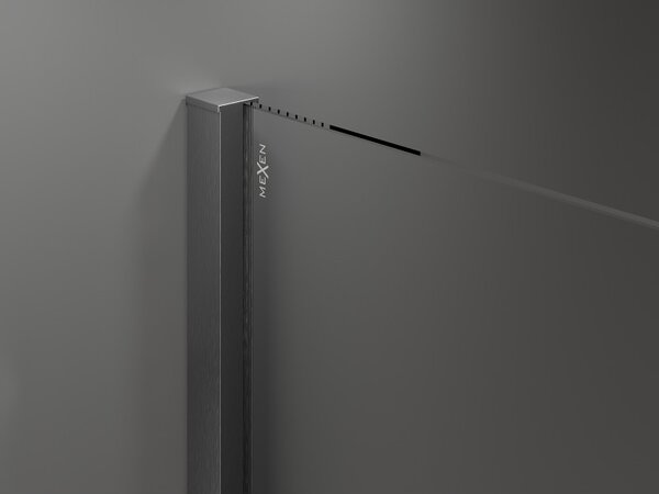 Mexen Velar Duo, posuvné dvere do otvoru 170x200 cm, 8mm číre sklo, grafitová matná, 871-170-000-02-66