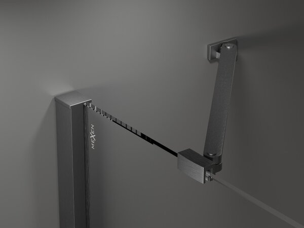 Mexen Velar Duo, posuvné dvere do otvoru 170x200 cm, 8mm číre sklo, grafitová matná, 871-170-000-02-66