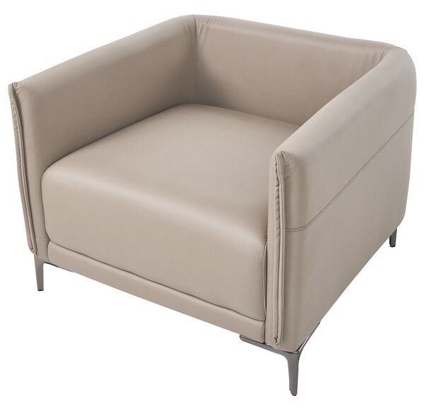 6-miestna sedacia súprava sivobéžové látkové čalúnenie s kovovými nohami minimalistický mid-century modern štýl obývacia izba
