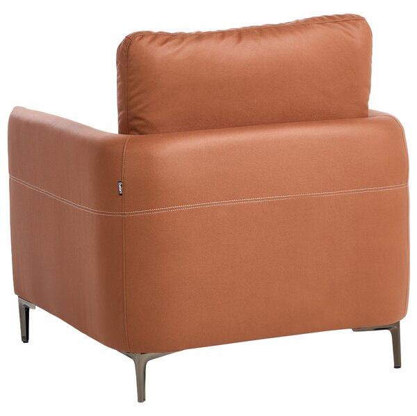 6-miestna sedacia súprava zlatohnedé látkové čalúnenie s kovovými nohami minimalistický mid-century modern štýl obývacia izba