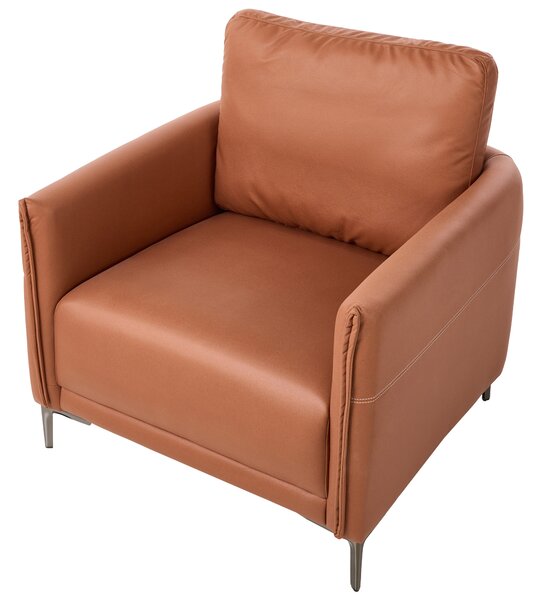 6-miestna sedacia súprava zlatohnedé látkové čalúnenie s kovovými nohami minimalistický mid-century modern štýl obývacia izba
