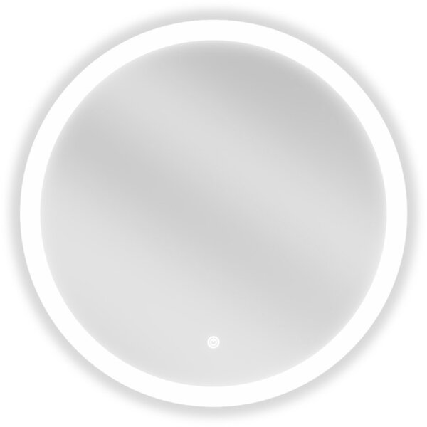 Mexen Oro, okrúhle LED podsvietené kúpeľňové zrkadlo 60 cm, 6000K, vykurovacia podložka proti zahmlievaniu, 9824-060-060-611-00