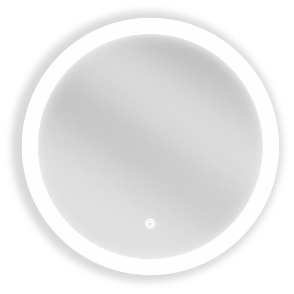 Mexen Oro, okrúhle LED podsvietené kúpeľňové zrkadlo 50 cm, 6000K, vykurovacia podložka proti zahmlievaniu, 9824-050-050-611-00