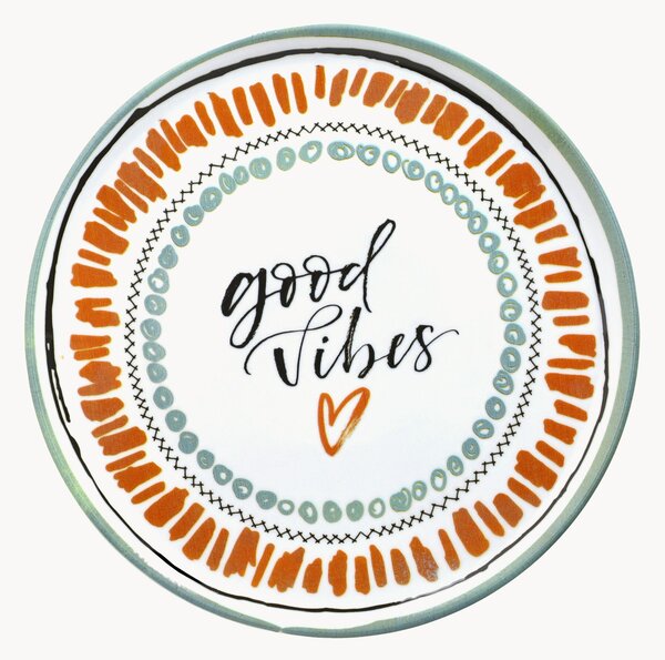Porcelánový tanier na pizzu Good Vibes, 6 ks