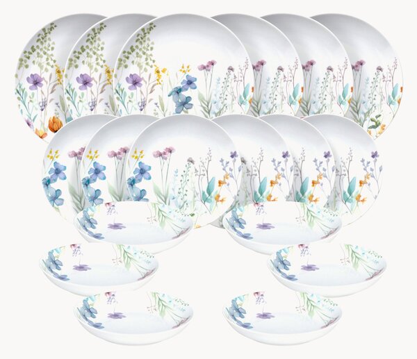 Porcelánová súprava riadu Madison Florenne, 6 osôb, 18 ks