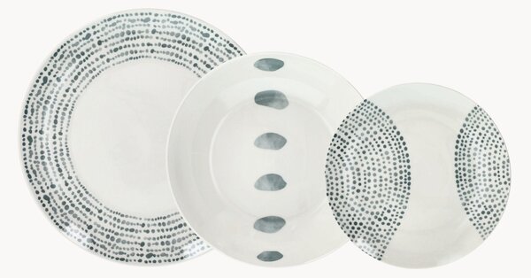 Porcelánová súprava riadu Madison Solstice, 6 osôb, 18 ks