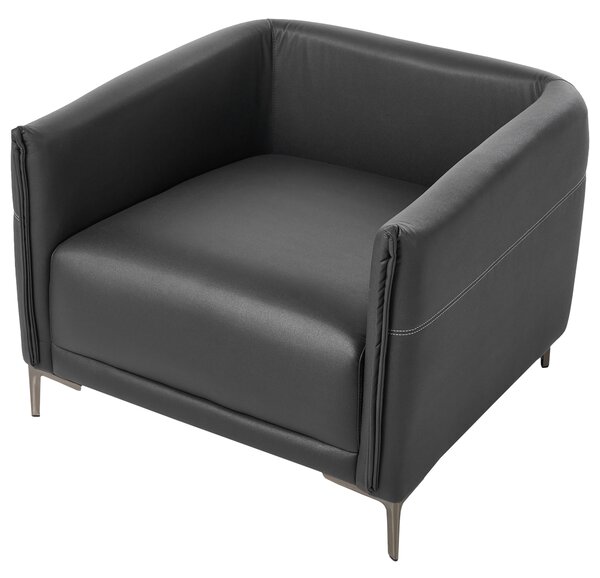 6-miestna sedacia súprava čierne látkové čalúnenie s kovovými nohami minimalistický mid-century modern štýl obývacia izba