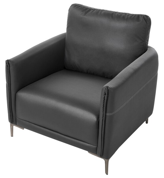 6-miestna sedacia súprava čierne látkové čalúnenie s kovovými nohami minimalistický mid-century modern štýl obývacia izba