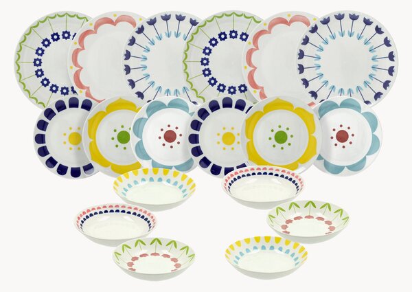 Porcelánová súprava riadu Madison Nymea, 6 osôb, 18 ks